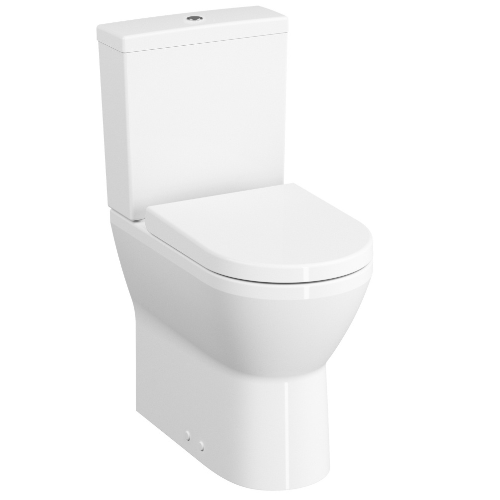 VitrA Integra D-Shape Comfort Height Close Coupled Closed Back Toilet Cut Out